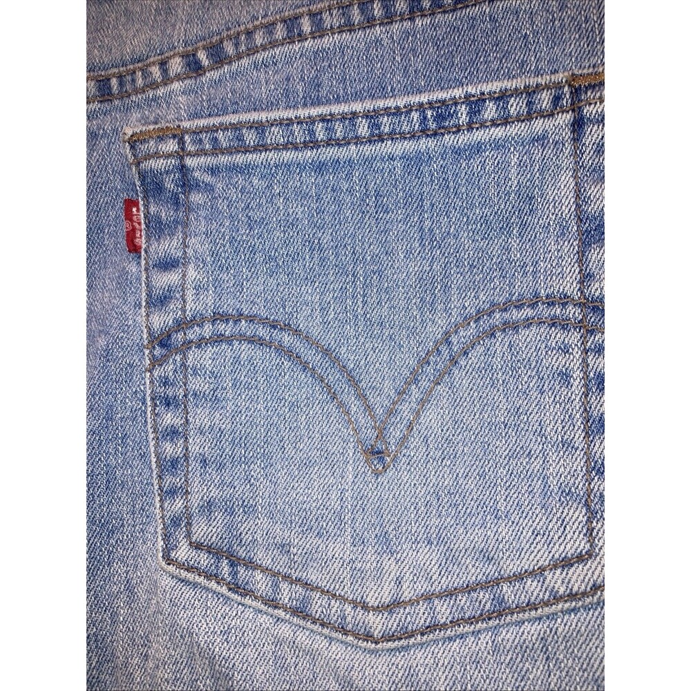 Levi’s Denim Mini Skirt 10 Upcycled Floral Ruffle Y2K Twee Festival Rodeo Boho - Picture 7 of 11
